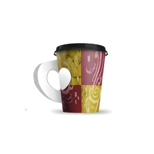 Vaso bebida caliente con asa 8oz